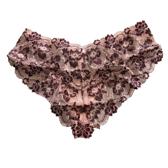 Cosabella Savona Hot Pant Fiore/Vino Pink Purple XL NWT