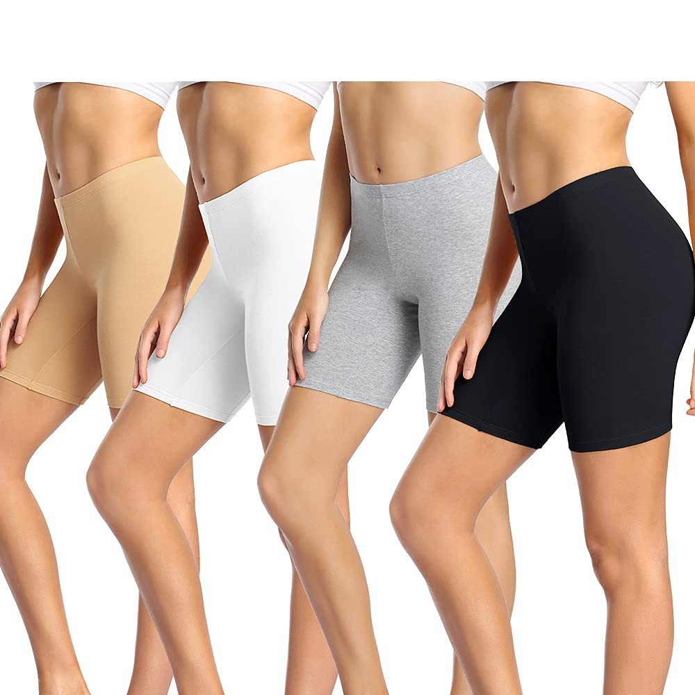 wirarpa Women’s Cotton Boy Shorts Underwear Long Leggings Under Shorts Anti C…