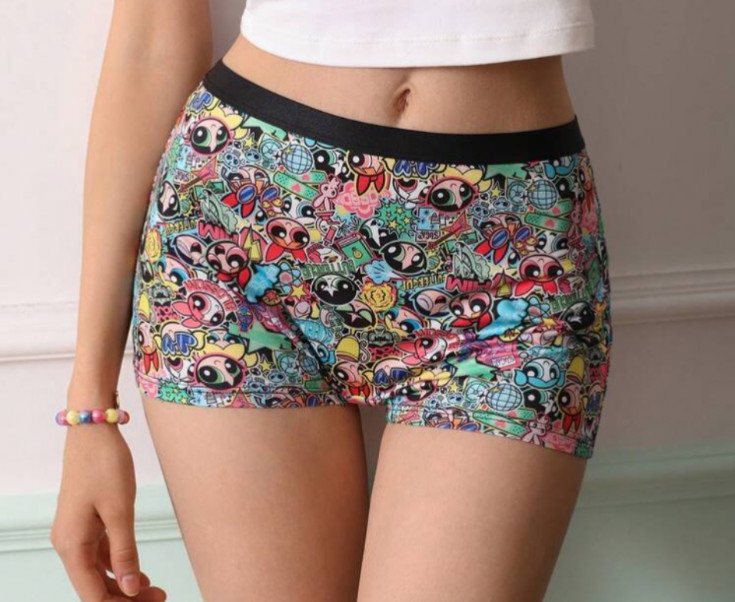 THE POWERPUFF GIRLS X SHEIN Women’s Cartoon Print Boyshort Shortie Panty XL