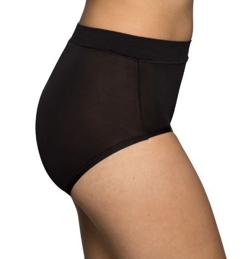 Vanity Fair Black-Black-Beige Microfiber 5XL/12 Radiant 3 PR Brief Panties Soft