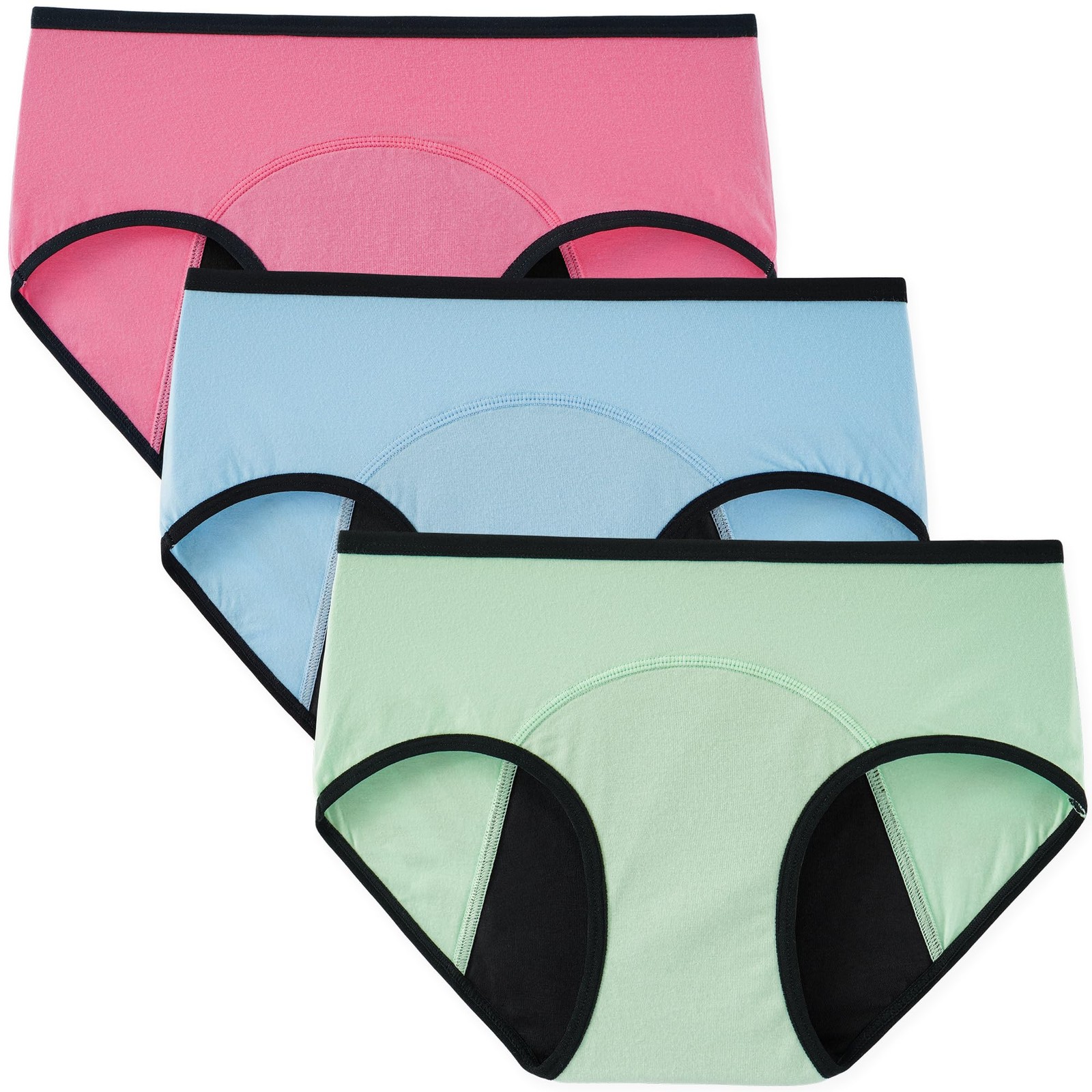 Period Underwear for Women Teens Leak-Proof Menstrual Cotton Protective Hipst…