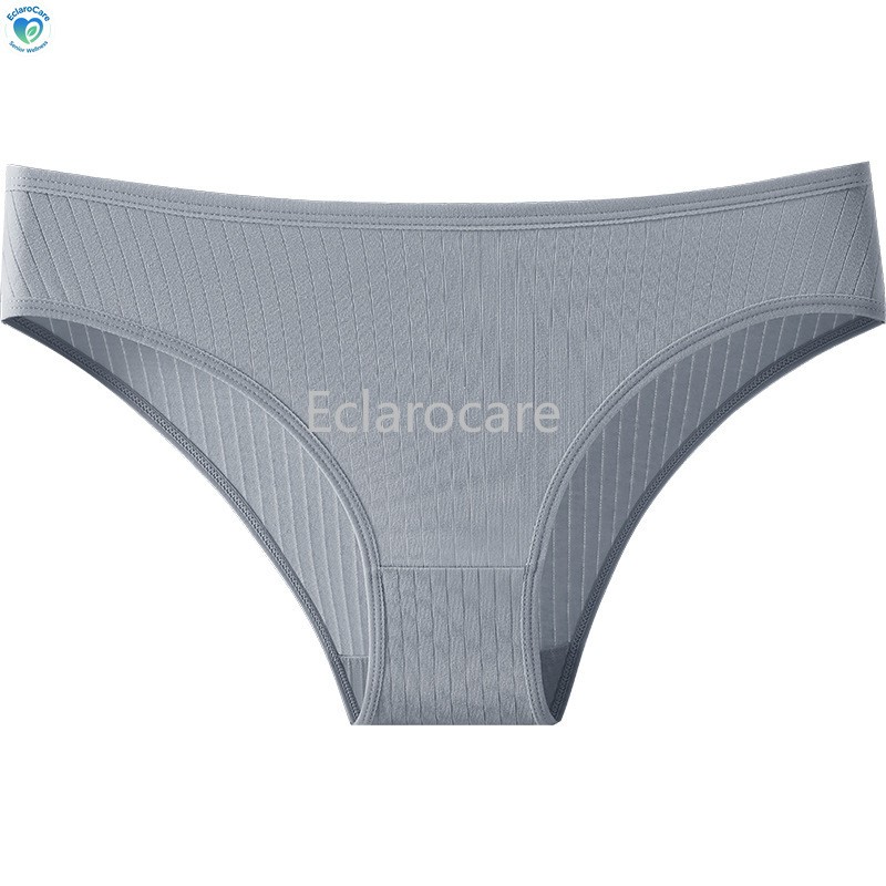 8pcs Women’s Low-Rise Briefs: 100% Cotton Breathable and Comfortable Solid Color