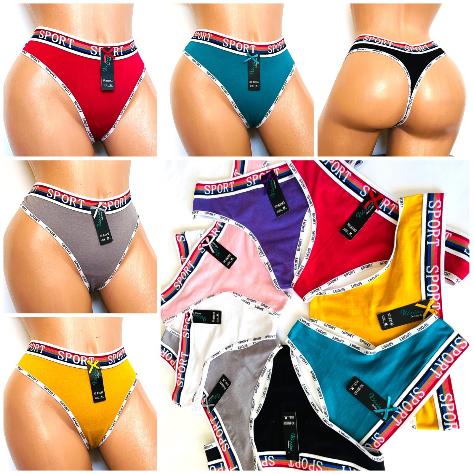 3/6/12 Women Sexy High Cut G-string Thongs T-back Underwear Panties Lingeries 43