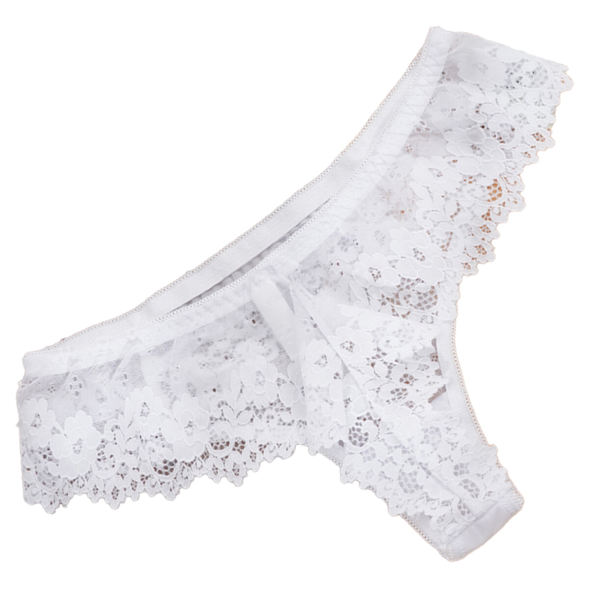 Women High Rise Silky Lace Sexy Floral Panties Thongs Knickers Underwear 3 Pack