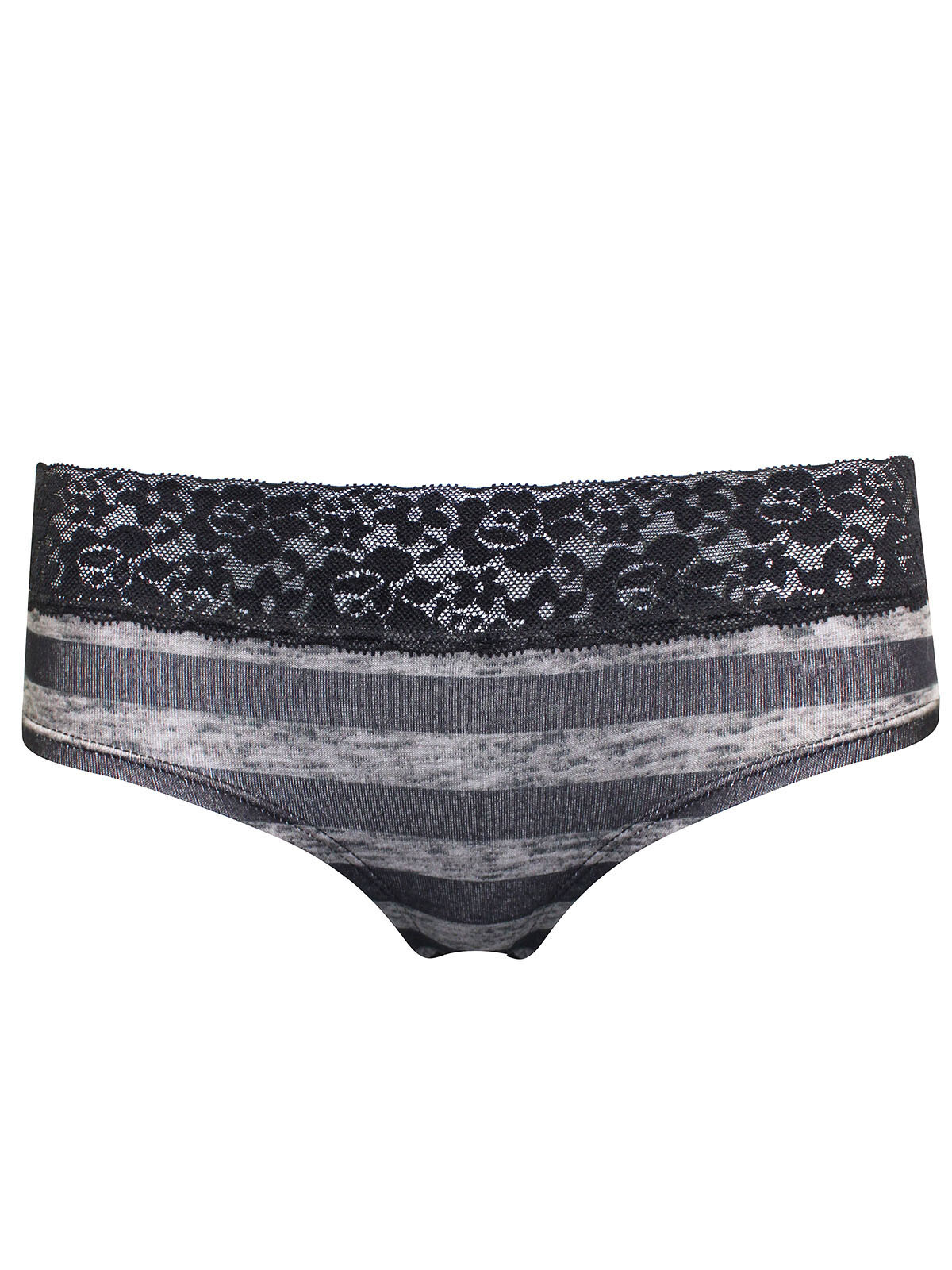 La Senza Black Contrast Lace Trim Boyshorts/Knickers/Briefs – Sizes S, M, L
