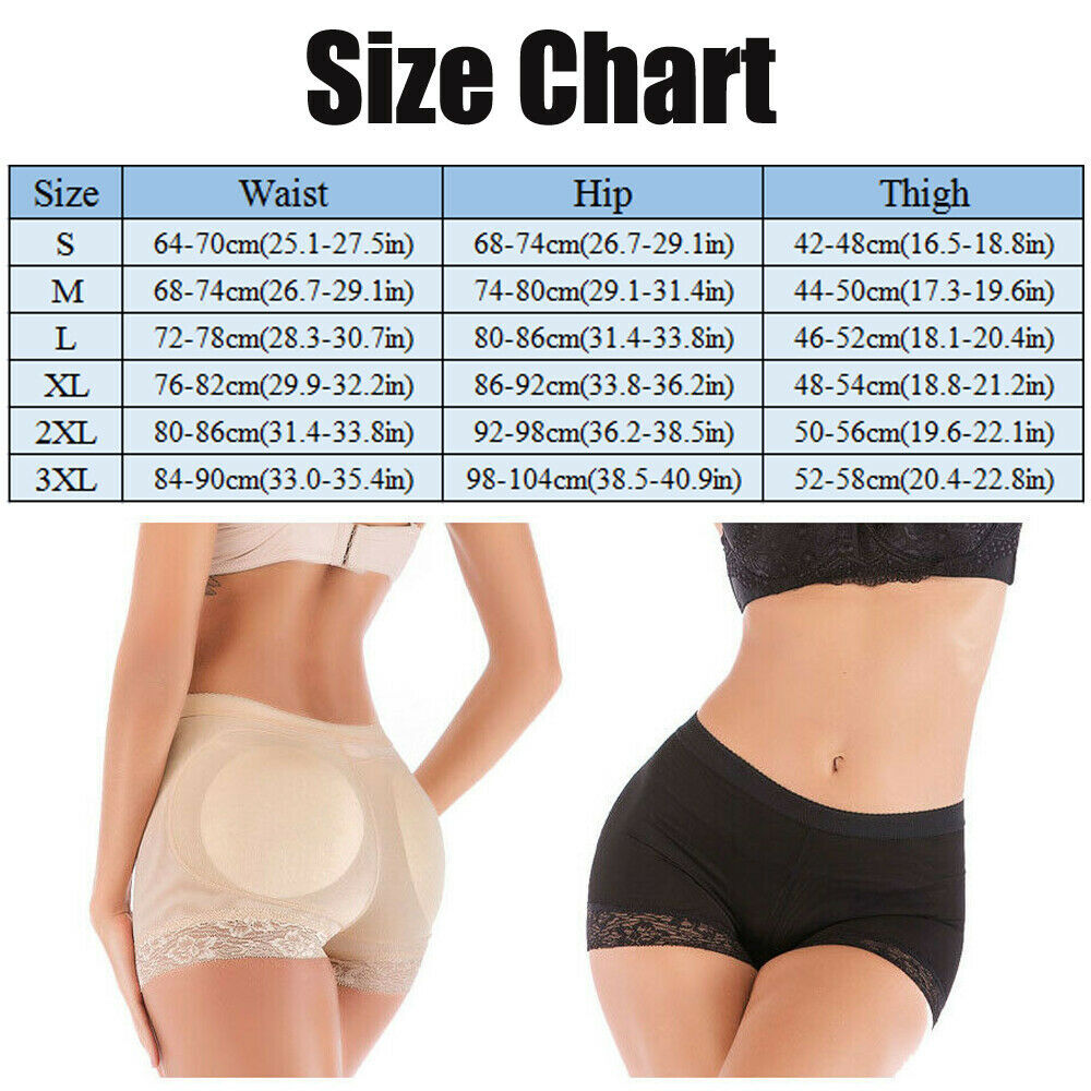 Women’s Control Panties with Butt Pads Hip Enhancer Mesh Breathable Underwear