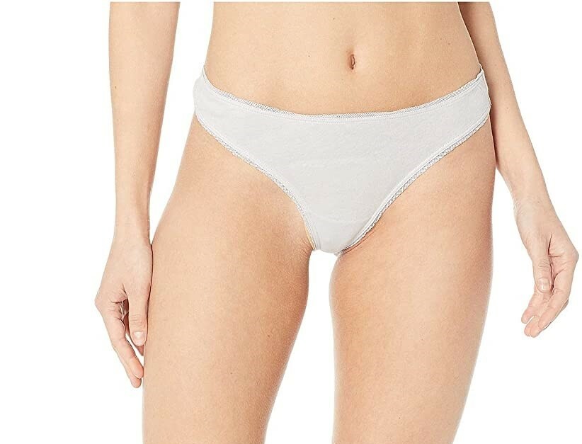 Skin 186786 Womens Lola Cotton Thong with Tulle Trim Surf Spray Size Small