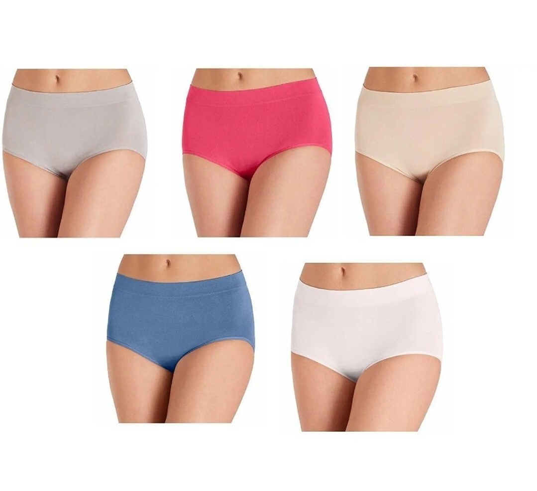 CAROLE HOCHMAN Women’s Seamless Brief 10 Pack of Underwear Mixed Colors