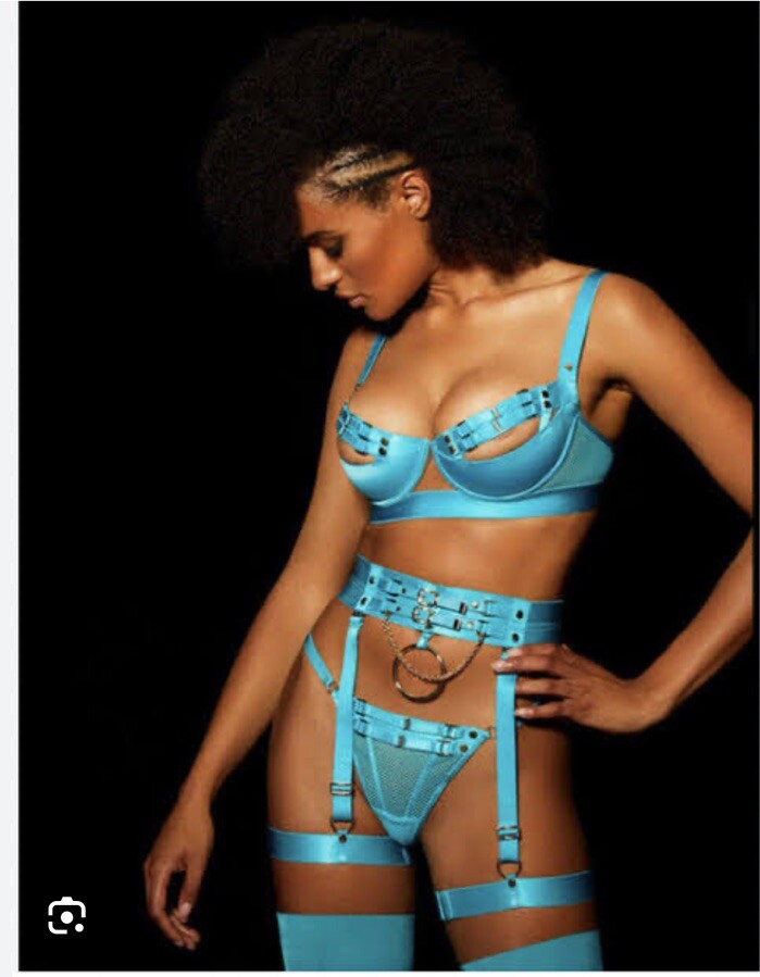 New honey birdette Jasmin Turquoise thong size XS