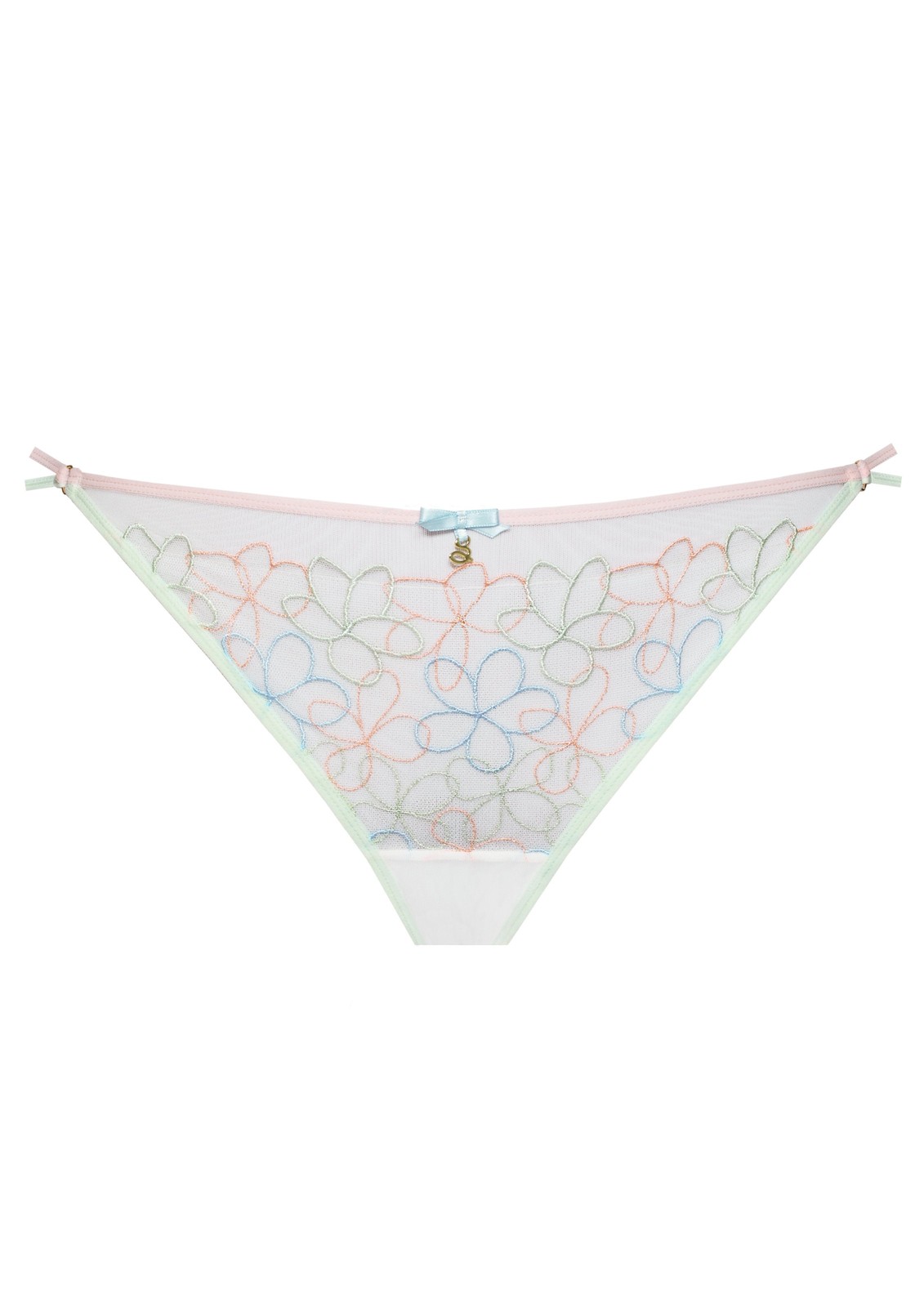 Samanta Fiorella Low-Rise String Panty Women’s Sheer Lingerie Underwear C300