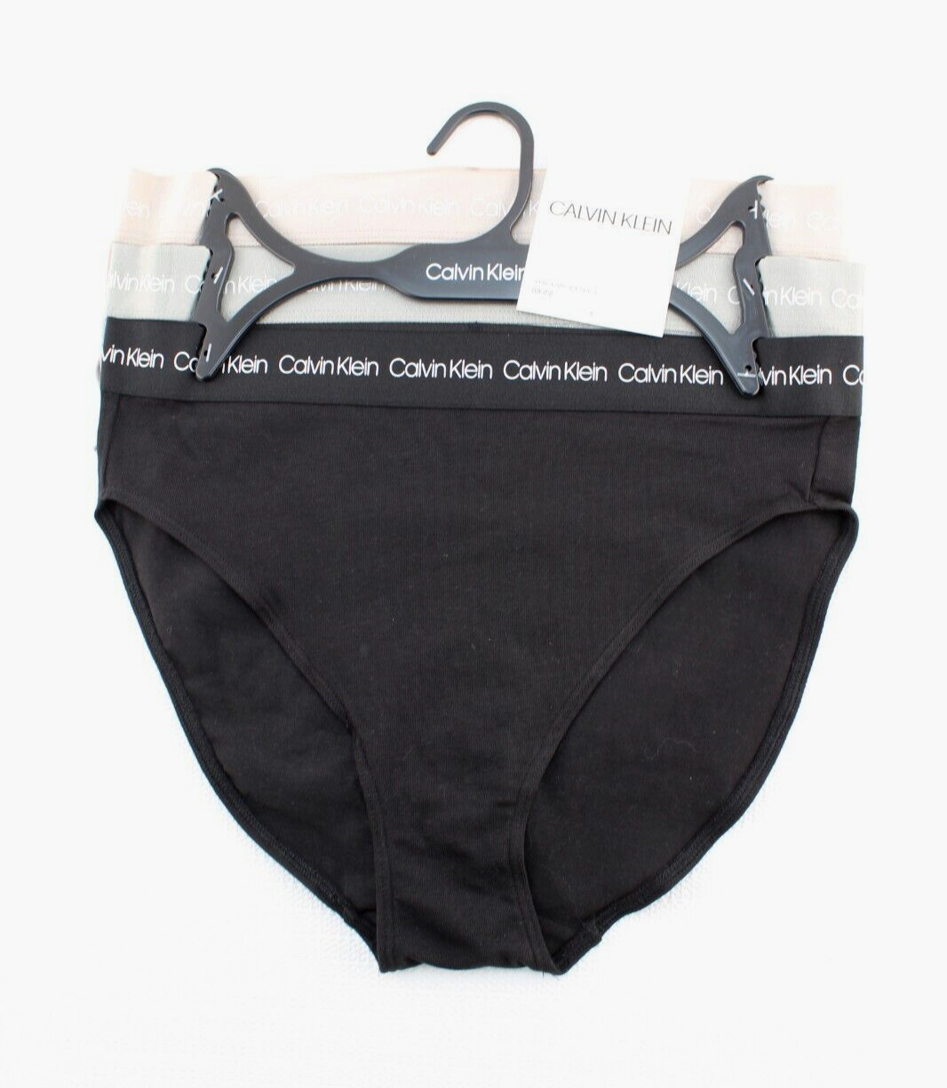 CALVIN KLEIN Bikini Size M 3 Pk Various Colors Cotton Womens Bikinis RETAIL $33
