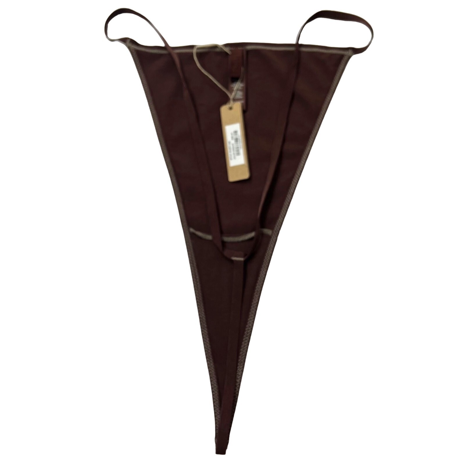 SKIMS Cotton Jersey T-String Thong Lot of 2 Chocolate Brick Womens 4X