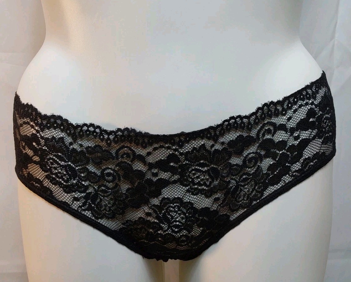 Torrid Size 0 Black Lace Hipster With Bow Cage Back 4 Pack