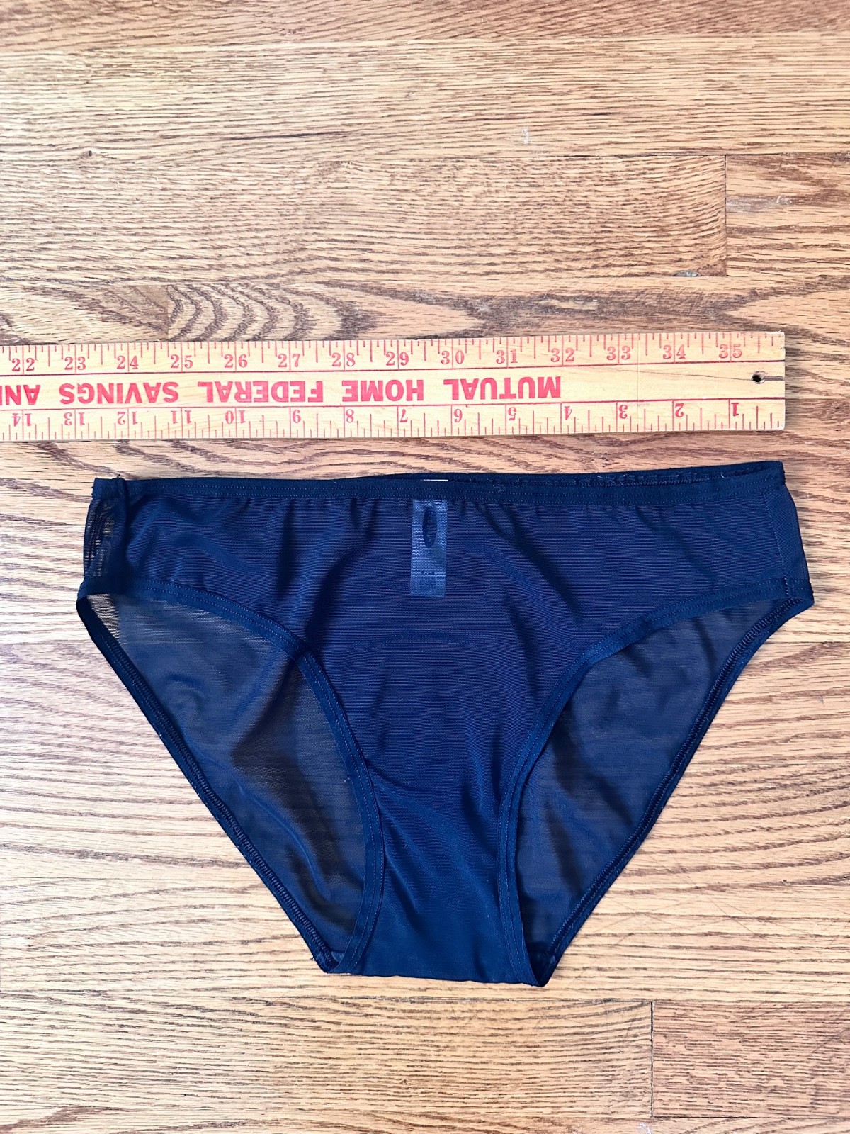 Old Navy Women’s Mesh Bikini Mid Rise Underwear, Black, Small