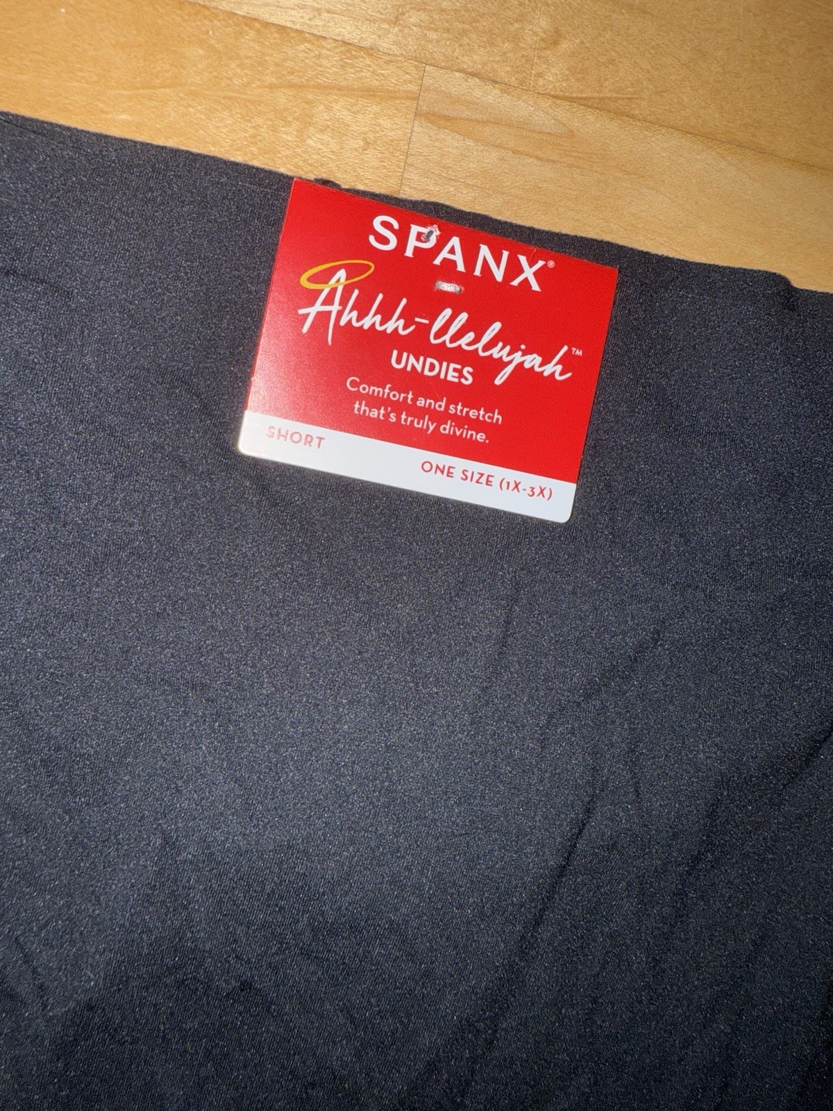 NWT spanx ahhh llelujah undies black short One Size (1X-3X)