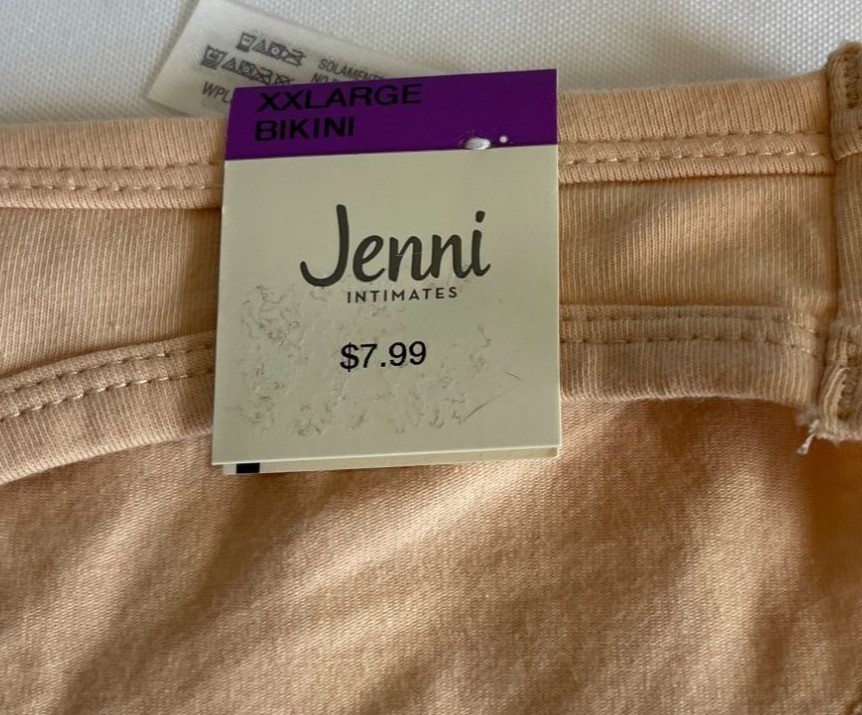 NEW Jenni Intimates Womens Chai Cotton Bikini Underwear Panty XXL