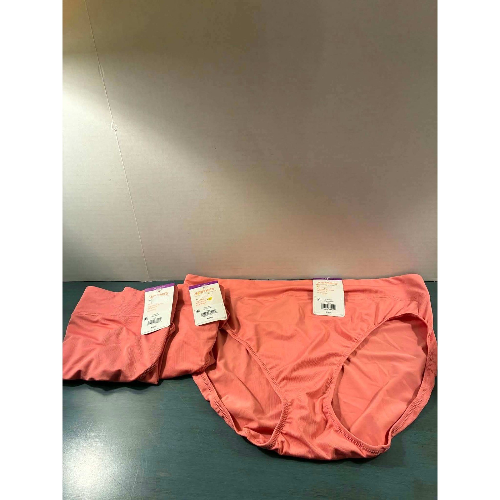 Warners All You Need Hi-Cut Briefs 3 Coral Pink Size 2XL Panties NWT