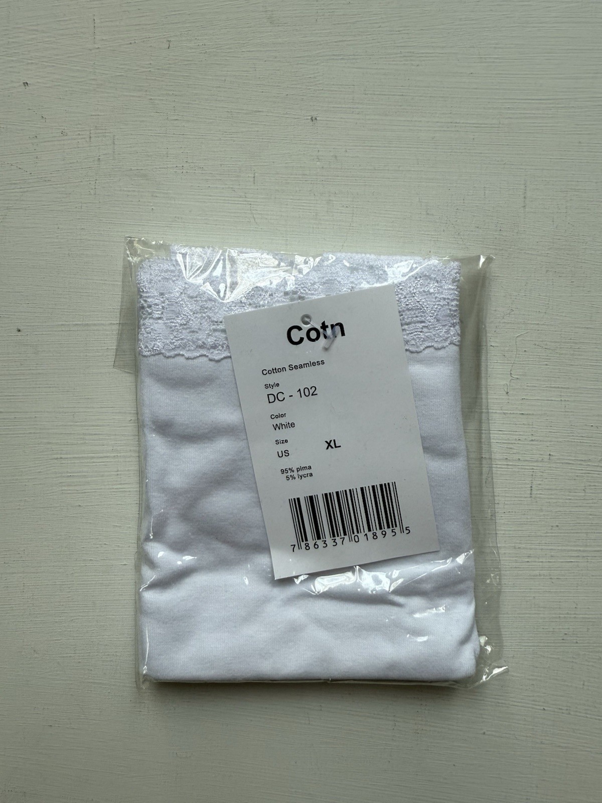 COTN COLLECTION Women’s Underwear Panties LACE TRIM HI-CUT Pima Cotton