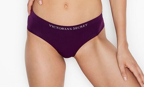 XXL Purple Grape Raspberry SeamlessLOGO Victorias Secret Hipster Hiphugger Panty