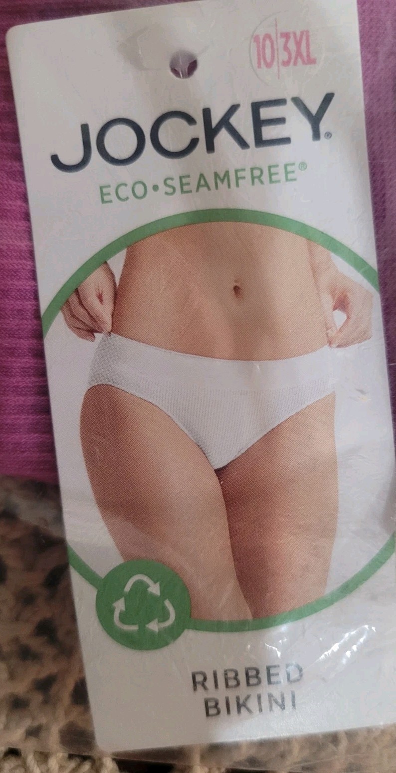 3XL/10 JOCKEY Women’s Seamfree Ribbed Bikini Panty 3613 New With Tag