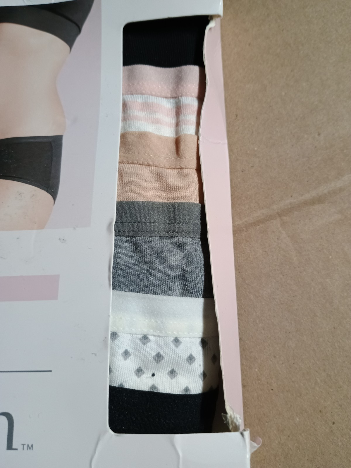 NWT Auden 6 Pack Tag Free Cotton Hipster Panties Multi Colors Size Small (4-6)