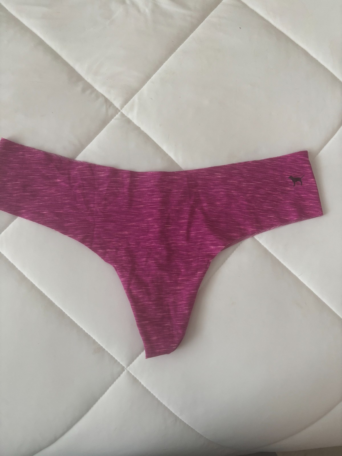 Victoria’s Secret / Thong Panties/ Dog Logo on Front /Size L / NWT