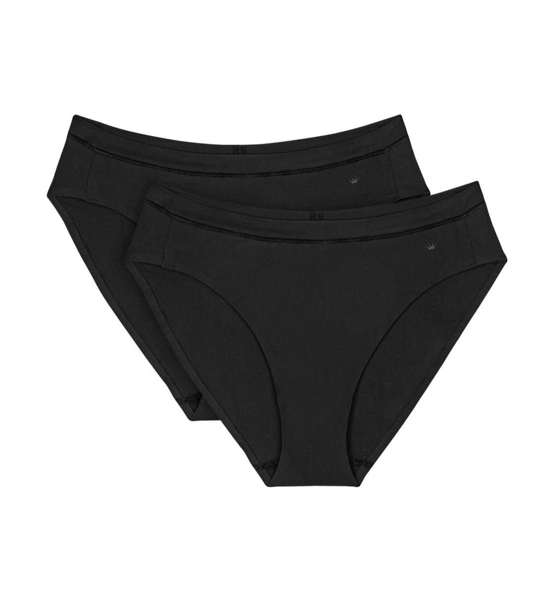 Triumph 2Pack Womens Smart Micro Tai Brief Underwear Size 2 UK 16/18/20/22 Black