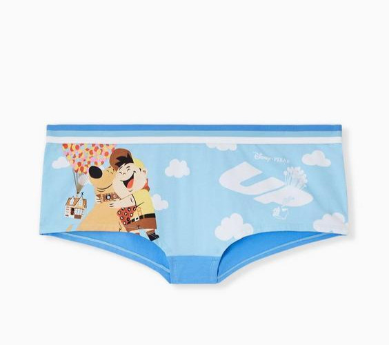 Torrid Disney Pixar Up Dug Russell Balloon Cotton Boyshort Panty Size 1 1X NWT