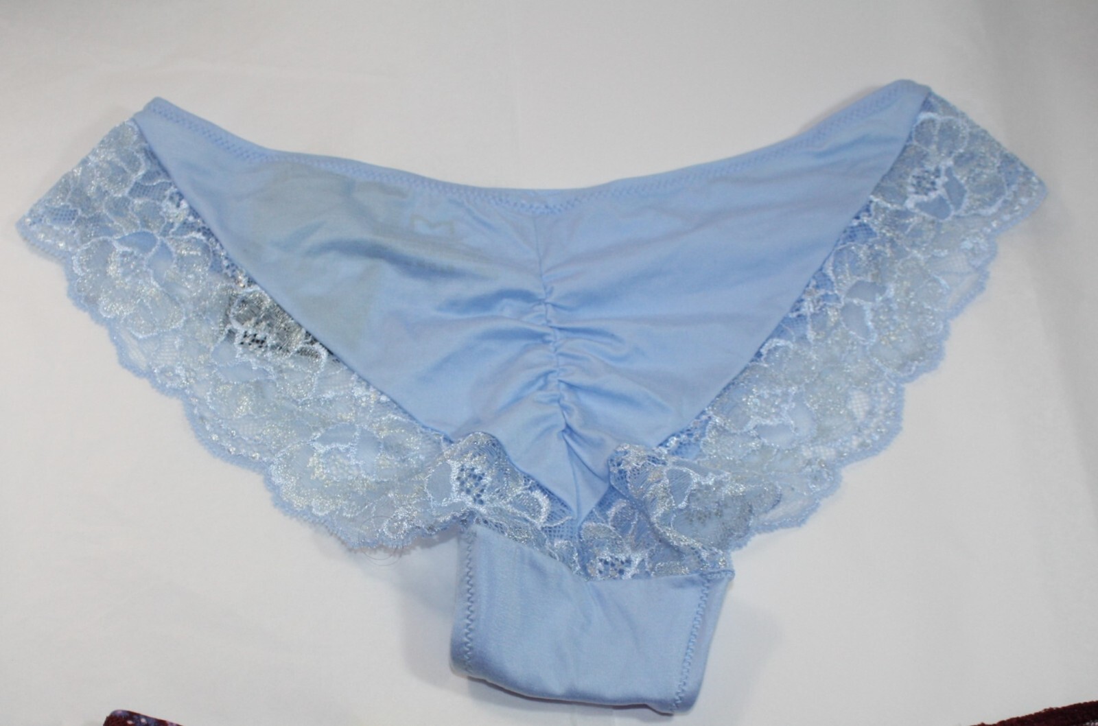 NWT set of 3 MAIDENFORM comfort devotion LACE TANGA BLUE solid WINE FORAL M/6