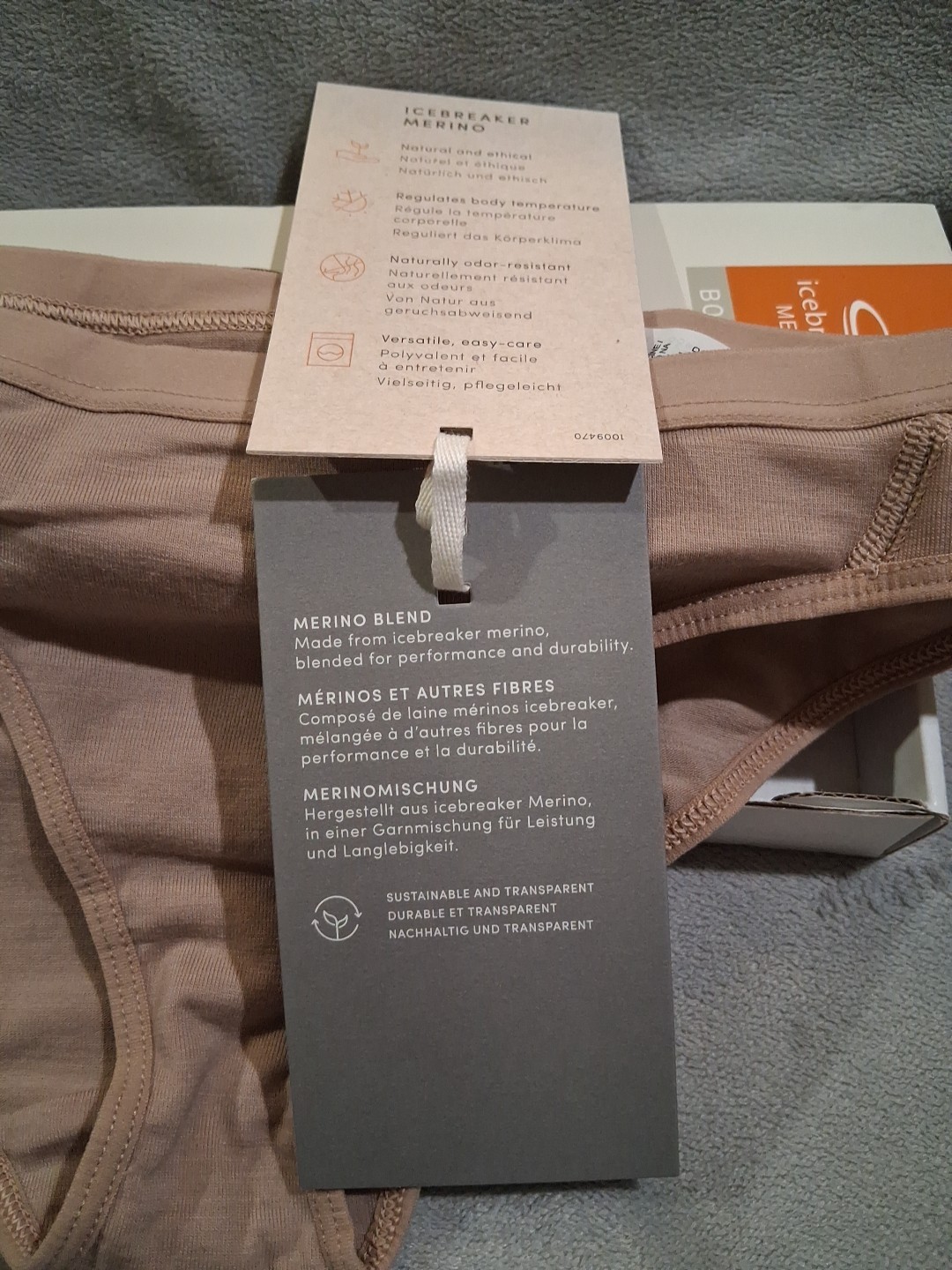 NEW icebreaker Bodyfit Merino Wmns XS Siren Bikini Panty Praline 150 All Season