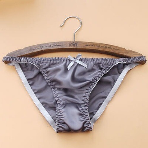 5pcs Womens Pink Brazilians Bikinis Knickers 100% Silk Panties for Hips 38″ XL
