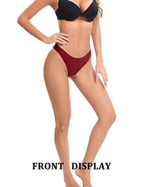 Seamless Thongs for Women No Show Underwear X-Large Multicolor-02-pack of 10