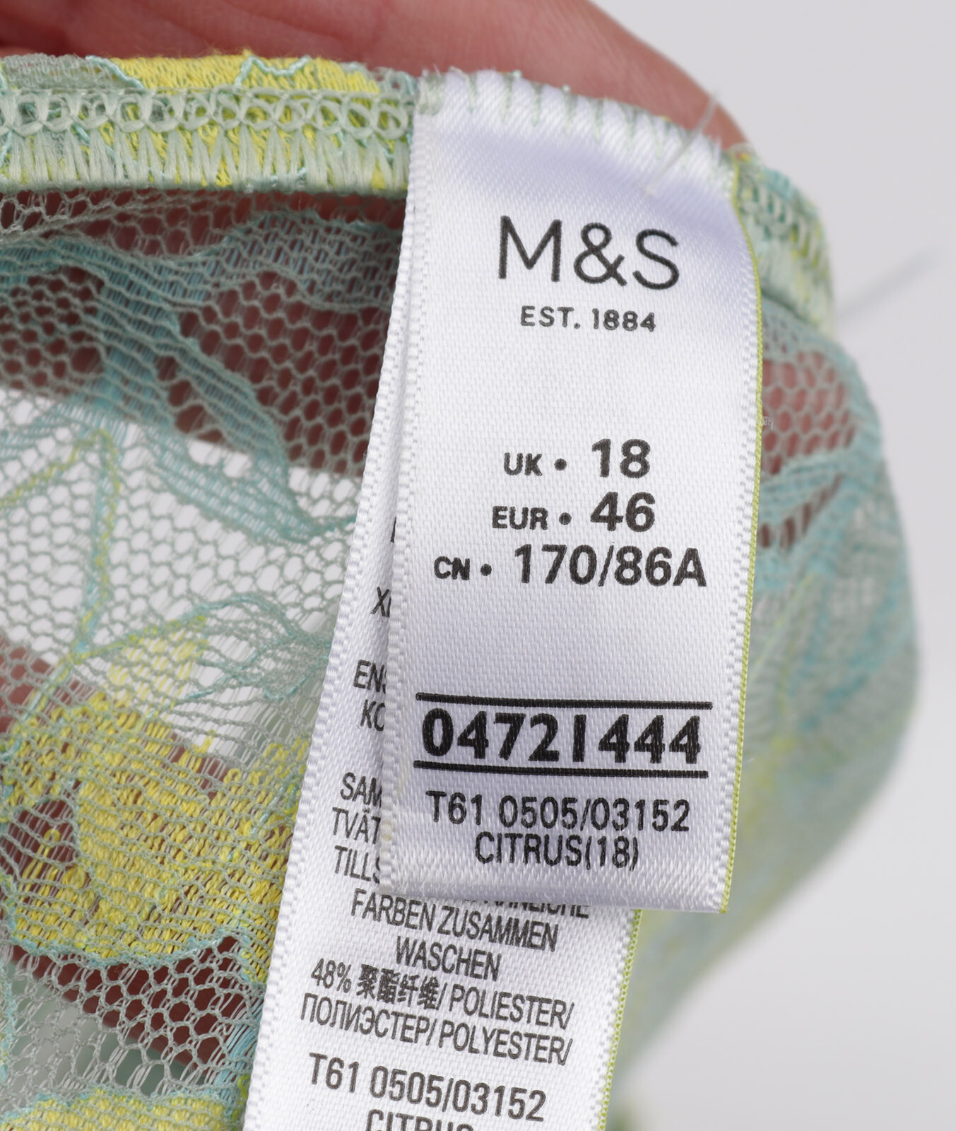 M&S Thongs Multicoloured Womens Size 16 x2 zz