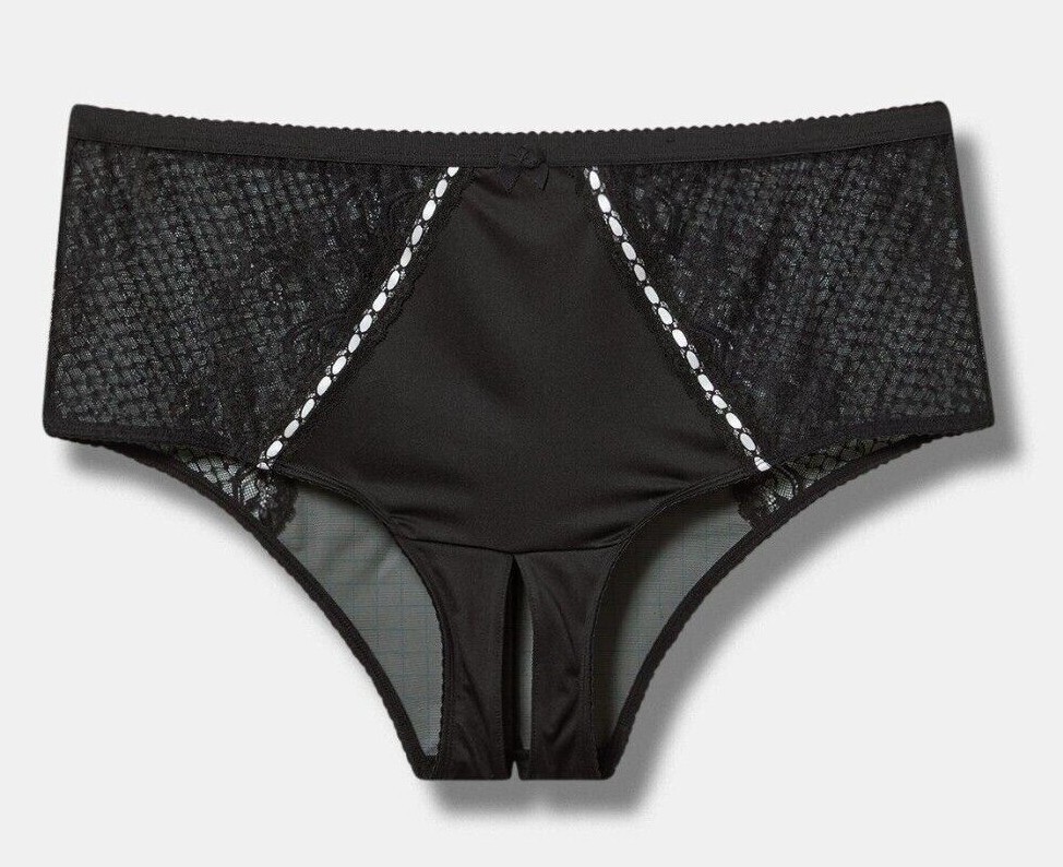 Torrid Retro Bombshell Lace High Waist Open Gusset Cheeky Panty 2x 3x 4x plus