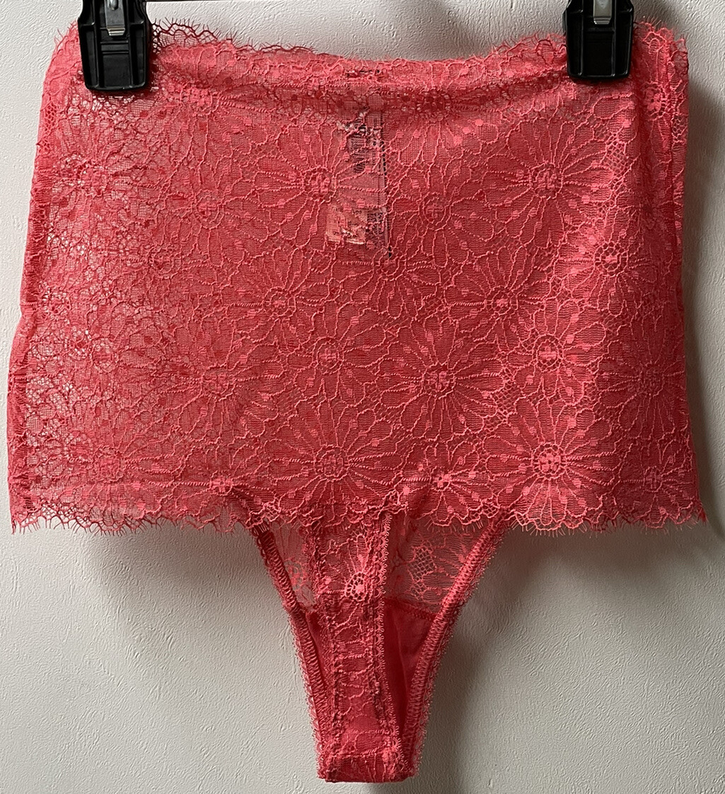 Victorias Secret High Waist Sexy Thong Panty Daisy Lace Small Body By Victoria