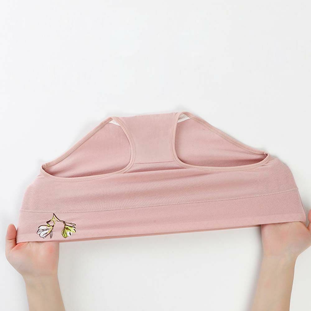 Flower Hip-lifting Solid Color Shaping Briefs Cotton Women Panties Underwear
