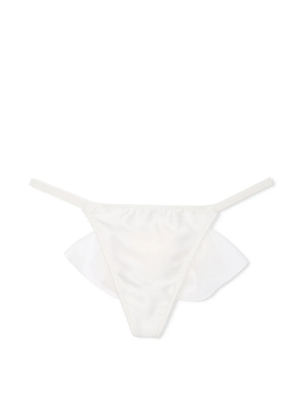 Victoria’s Secret Dream Angels – L Bridal Veil & Bow Tulle V-String Panty Large