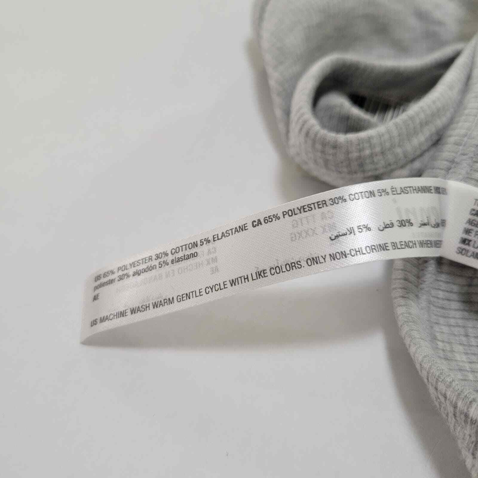 Jenni Women’s Ribbed Thong Panty, Sleep Grey Heather NWT XXXL