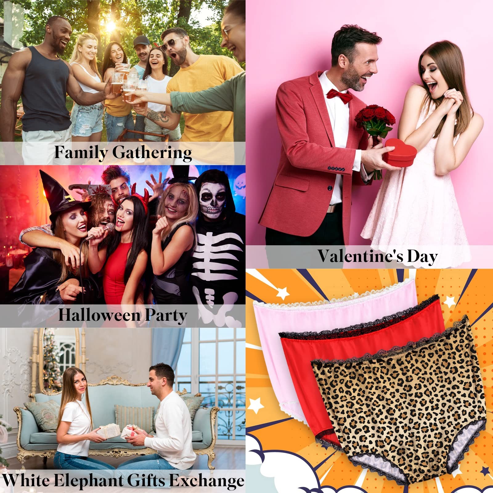 Granny Panties Funny Gag Gifts for Adult Women Men Wedding Party Bride Big Ma…