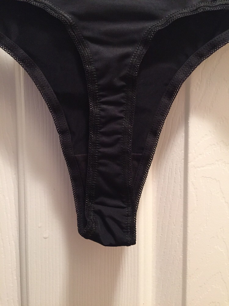 Black Zebra Stripes Sides Thong Tanga Panties Size 2X-3X-4X Sexy Silky Body Lace