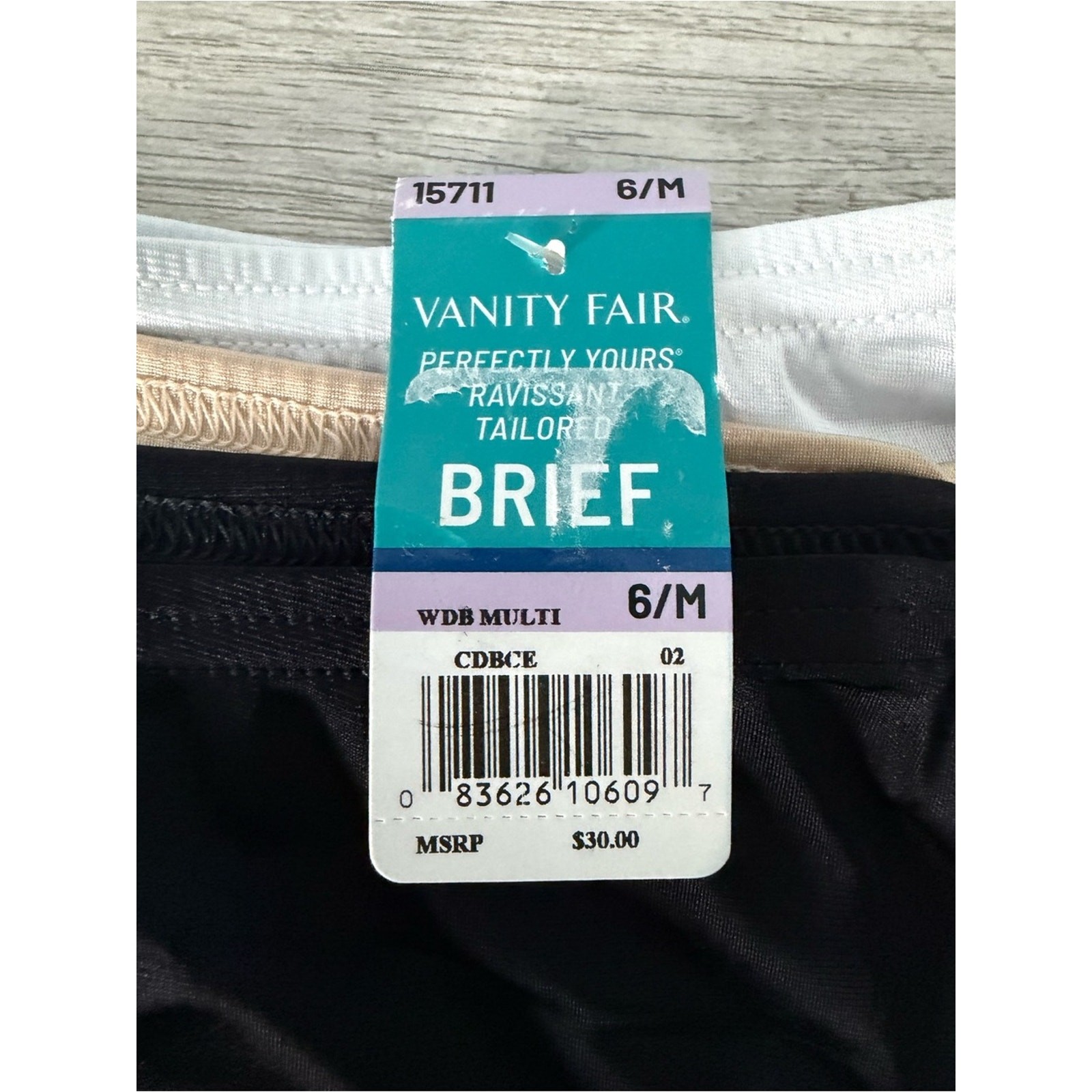 Vanity Fair Women’s 3-Pk. Perfectly Yours Brief Underwear Size Medium
