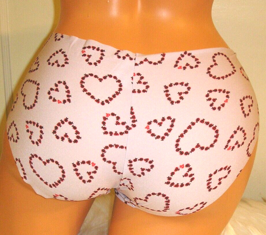 Victoria’s Secret Heart Print Hiphugger Hipster Panties Lingerie, Large Gift