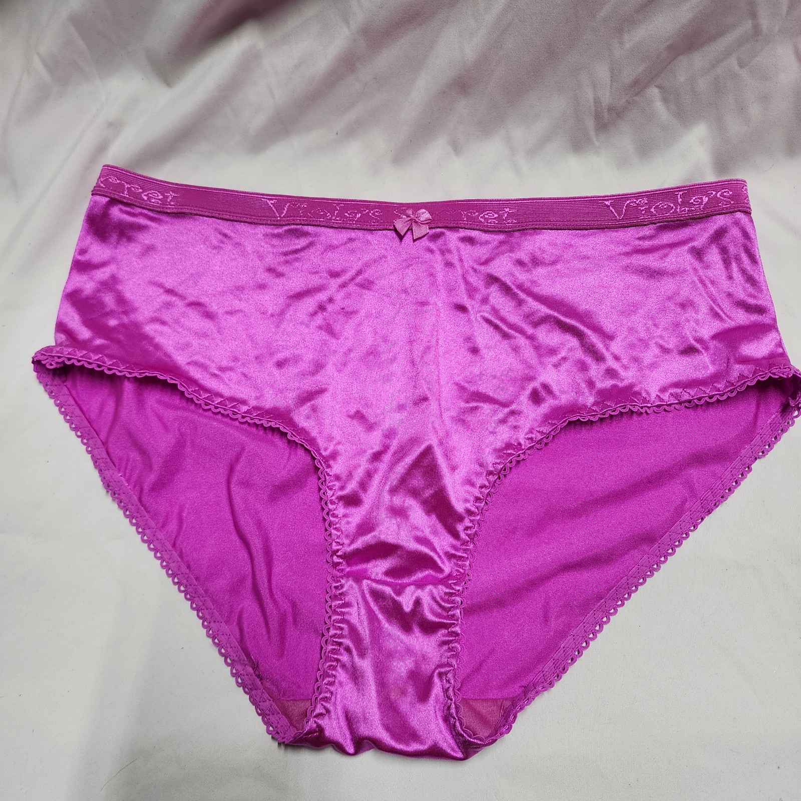 Viola’s Secret Second Skin Liquid Satin Shiny Panties Pink High Gloss Sissy XXL