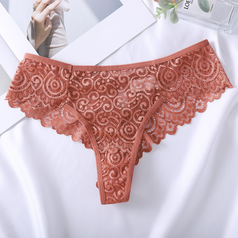 5 Pack Lot Sexy Womens See Through Lace Panties Thongs Underwear Sissy Lingeries