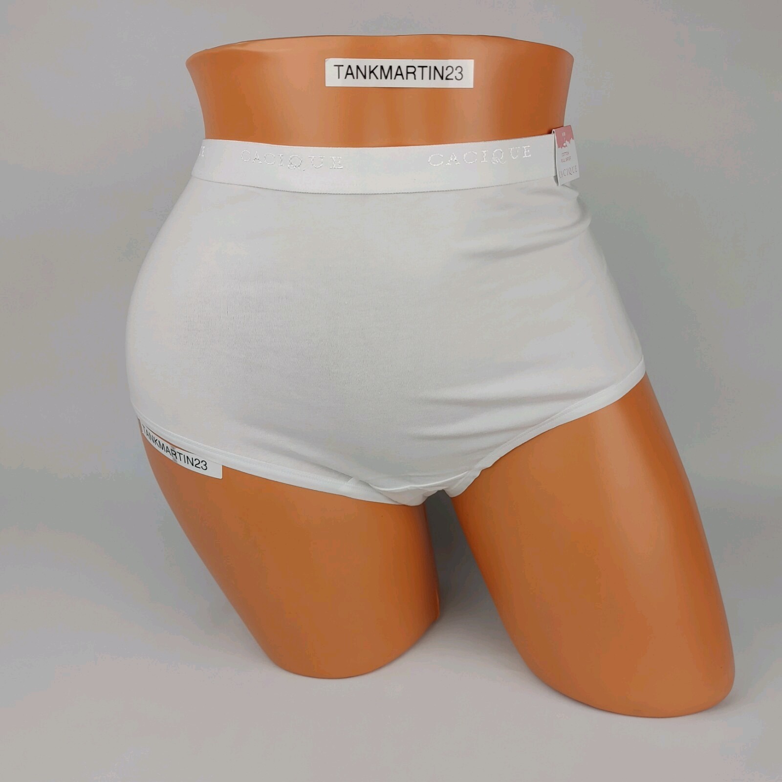 LANE BRYANT CACIQUE PLUS 14/16 COTTON FULL BRIEF PANTY SOLID WHITE, NWT