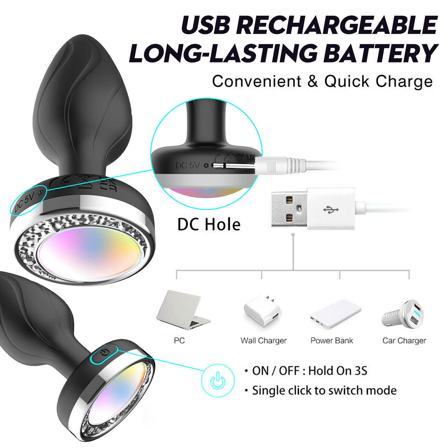 7 Modes Waterproof Wireless Remote Control Invisible Vibrating Pantie Bullet Toy