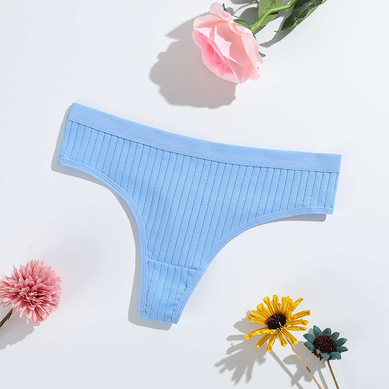6 Pack Lot Sexy Womens Cotton Panties Thongs Underwear Ladies Brief Lingeries