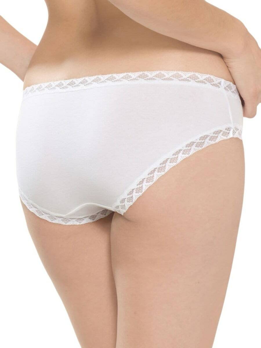 Natori BLISS 152058 Spring Mint Green Stretch Cotton French Cut Brief Panty S
