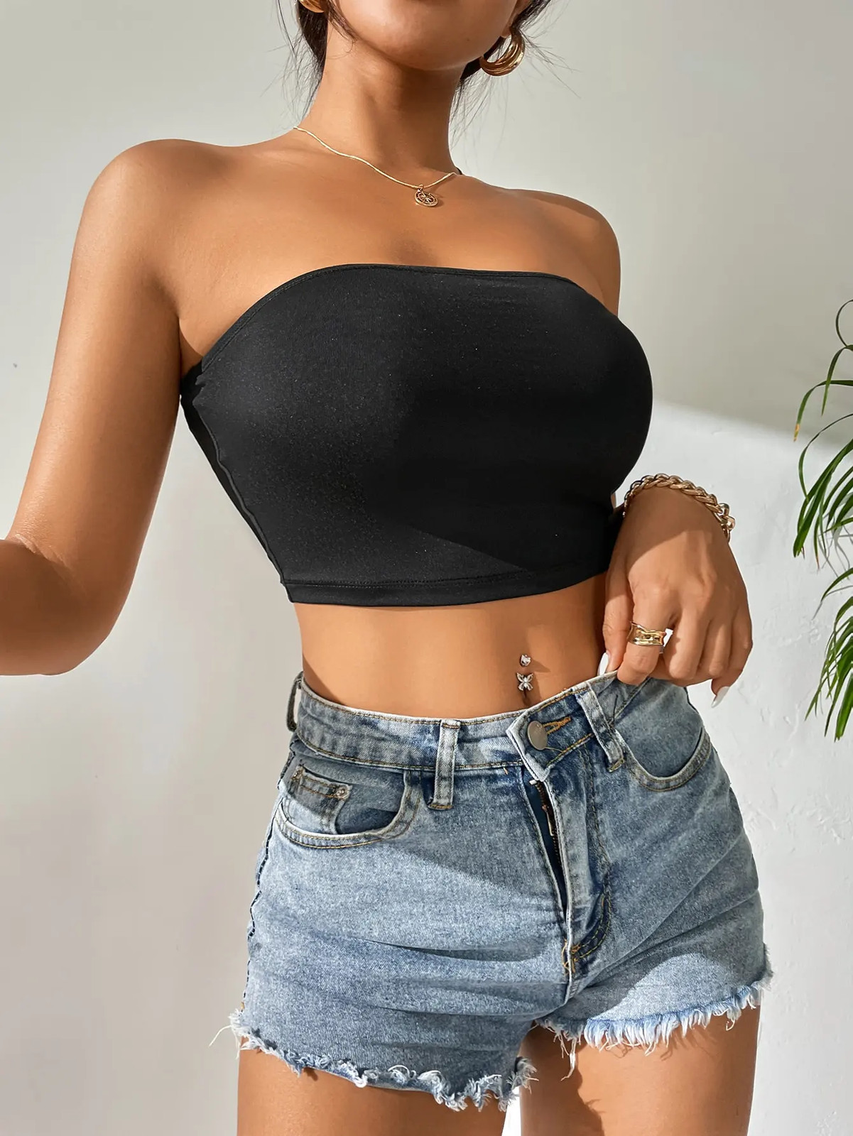 Plus-size seamless ice silk top breast women spring summer thin breathable sexy