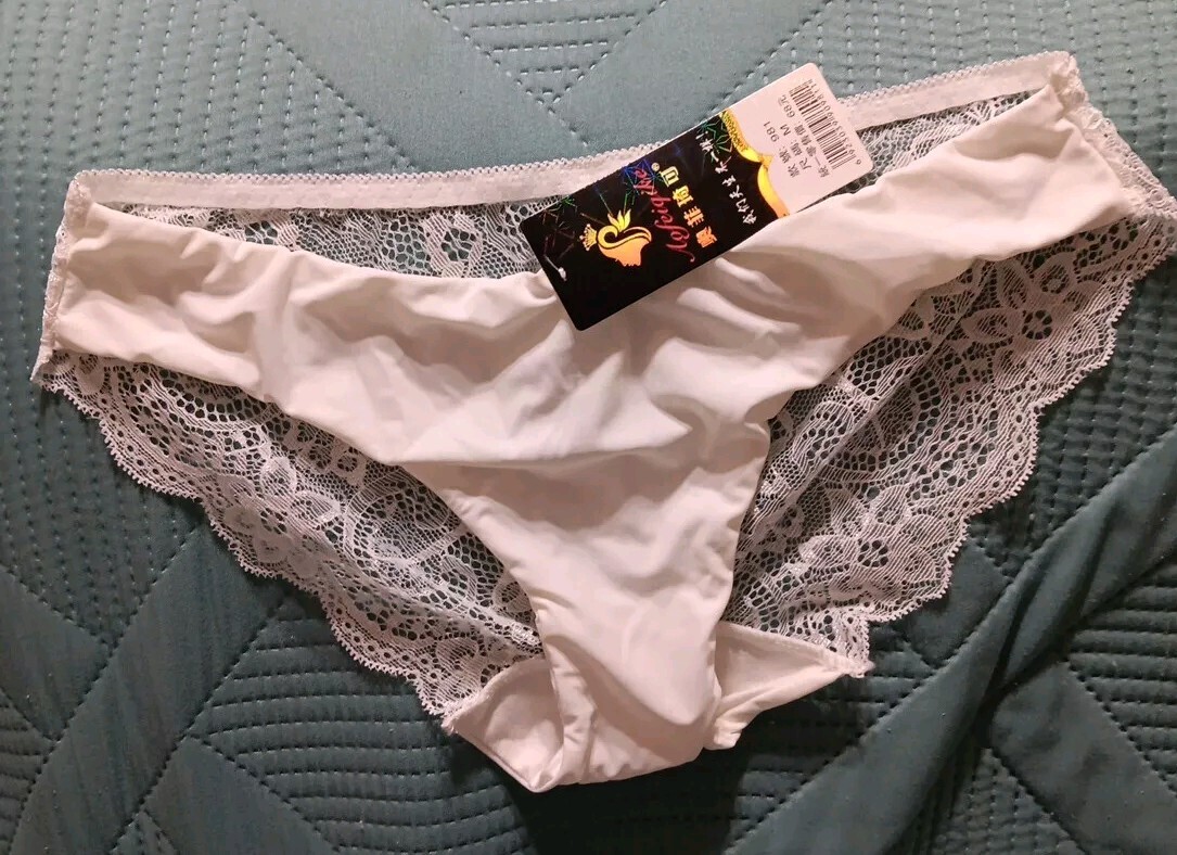 Aofeigike Womens White Lace Panties Size Medium